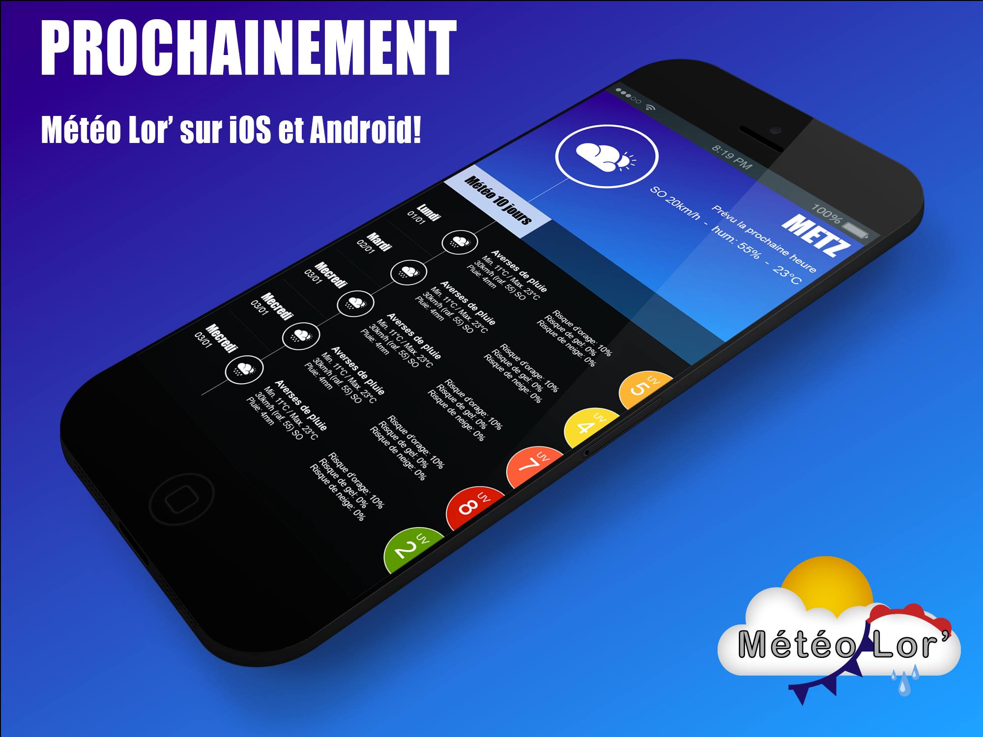 Application Mobile Meteo Lor Meteo Lor